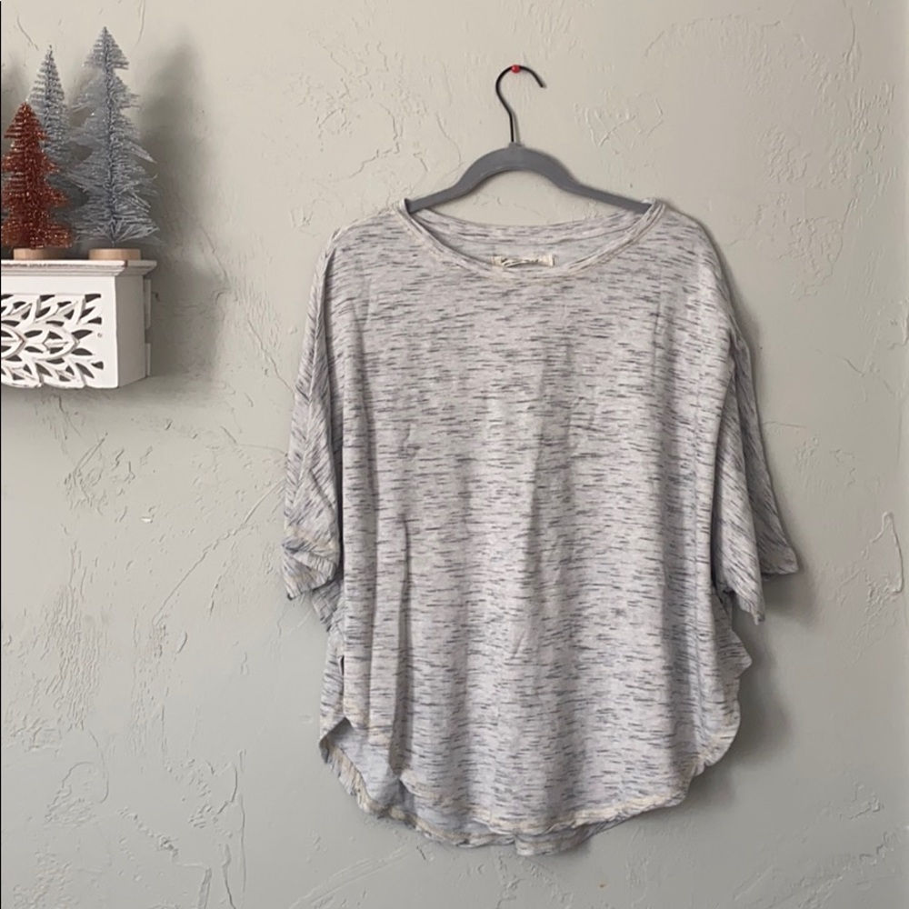 We the free light heather grey tee
